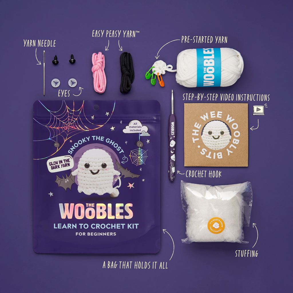 Kibakids - Snooky the Ghost Crochet Kit