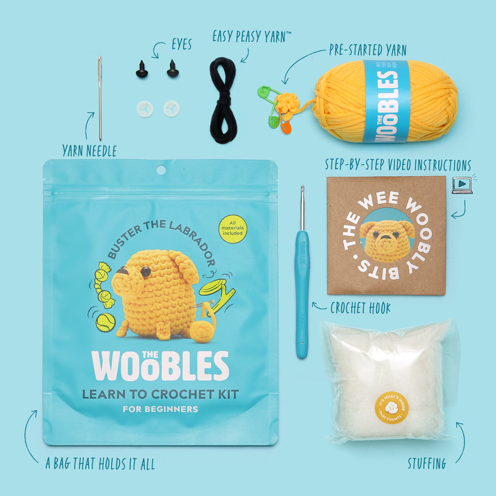 Kibakids - Buster the Labrador Crochet Kit