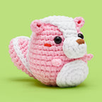 Kibakids - Andre the Skunk Pink Crochet Kit