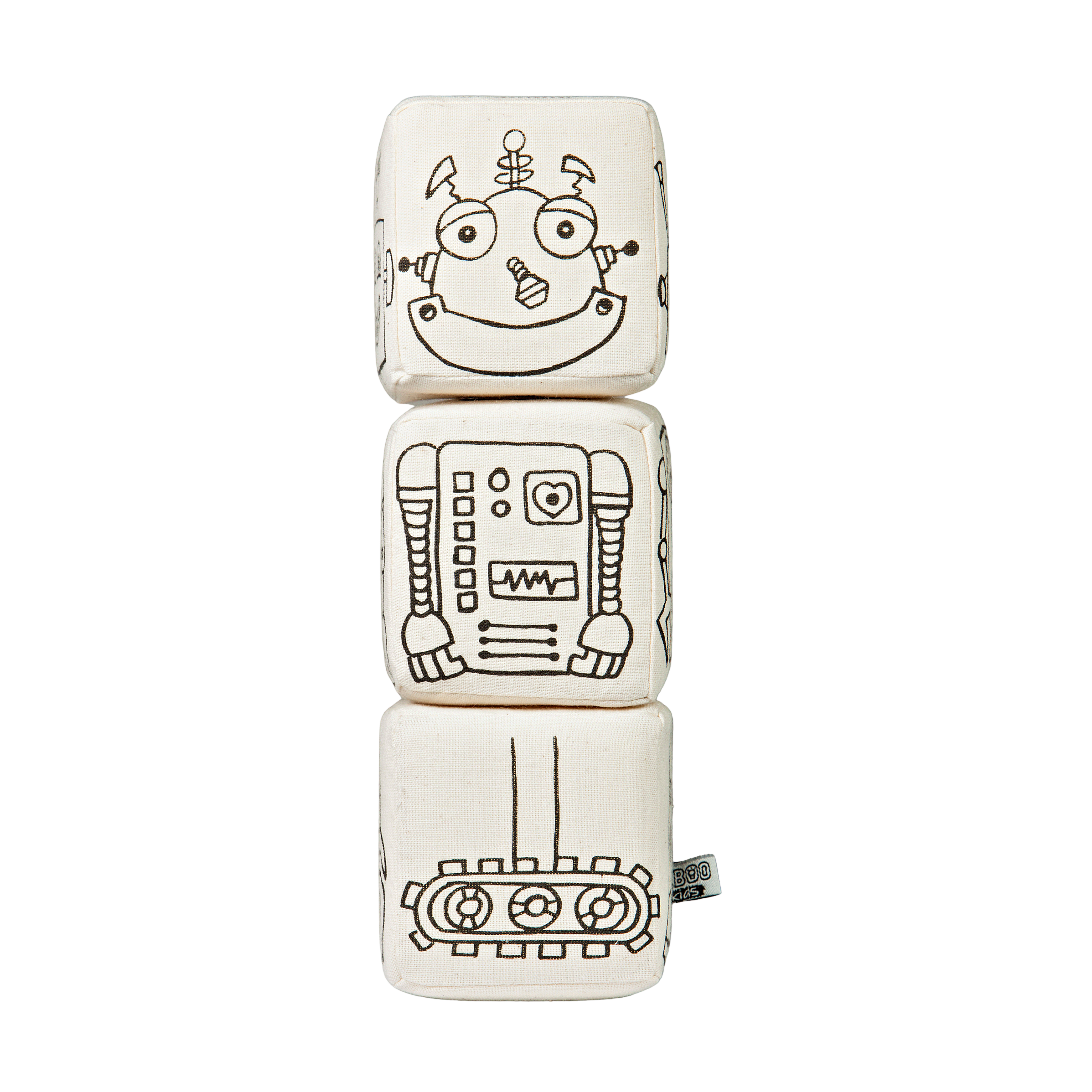 Kiboo Kids - Blocs magnétiques : Ensemble de coloriage robot