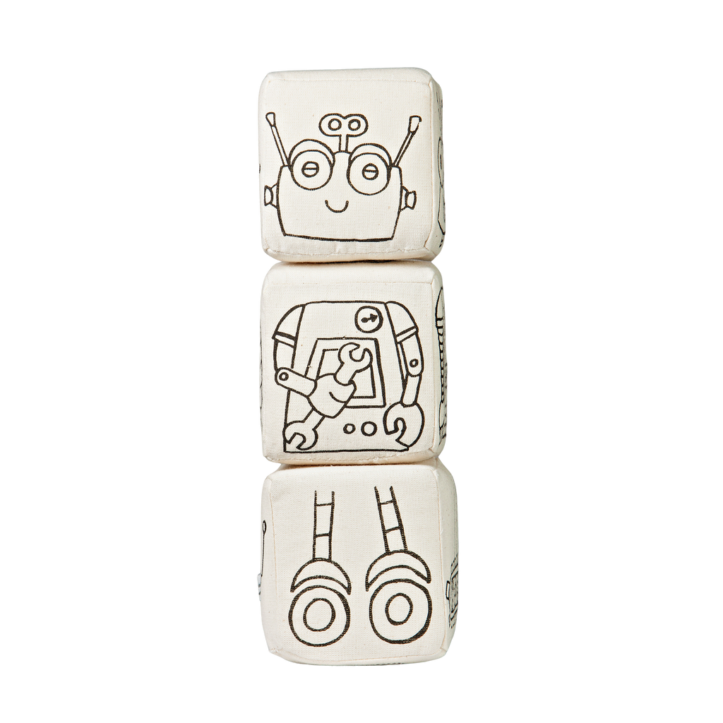 Kiboo Kids - Blocs magnétiques : Ensemble de coloriage robot