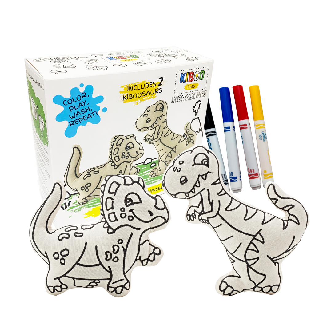 Kiboo Kids - Coffret de coloriage Duo Dinosaures T-Rex et Triceratops