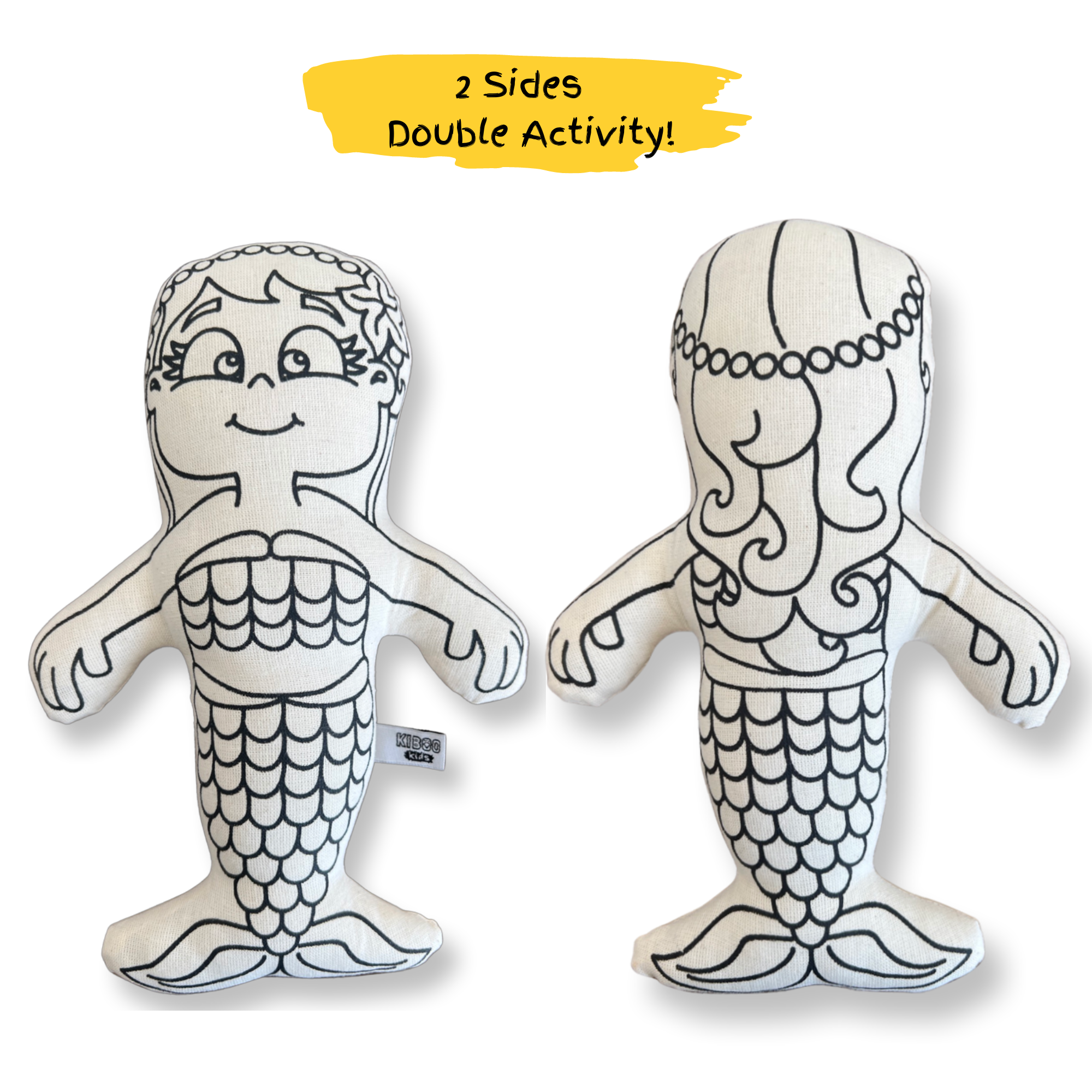 Kiboo Kids - Kit de Coloriage Sirène avec Sac à Dos Coquillage
