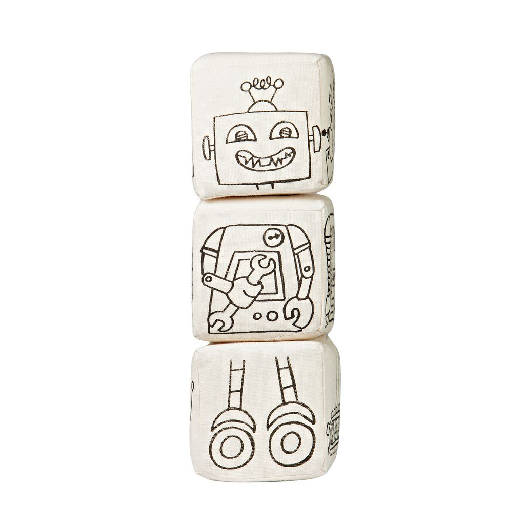 Kiboo Kids - Blocs magnétiques : Ensemble de coloriage robot