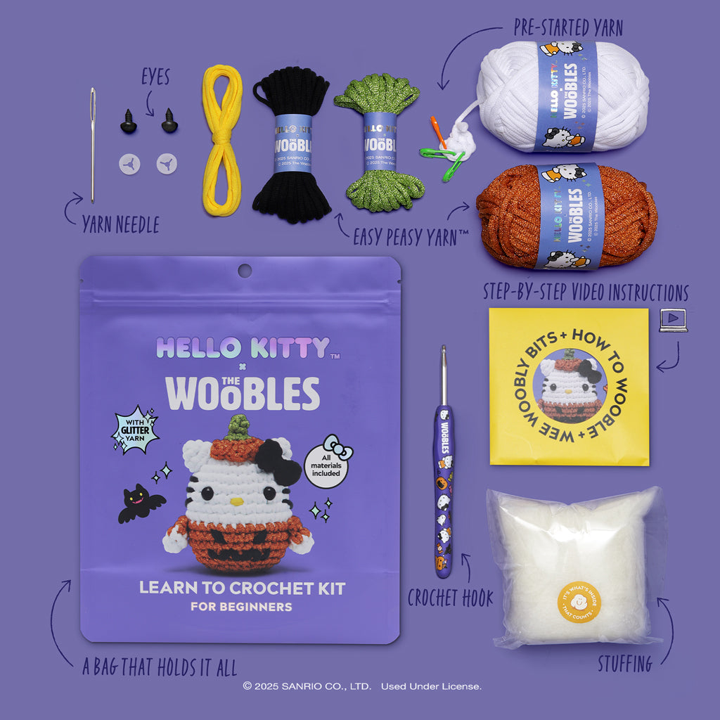 Kibakids - Halloween Hello Kitty® Crochet Kit