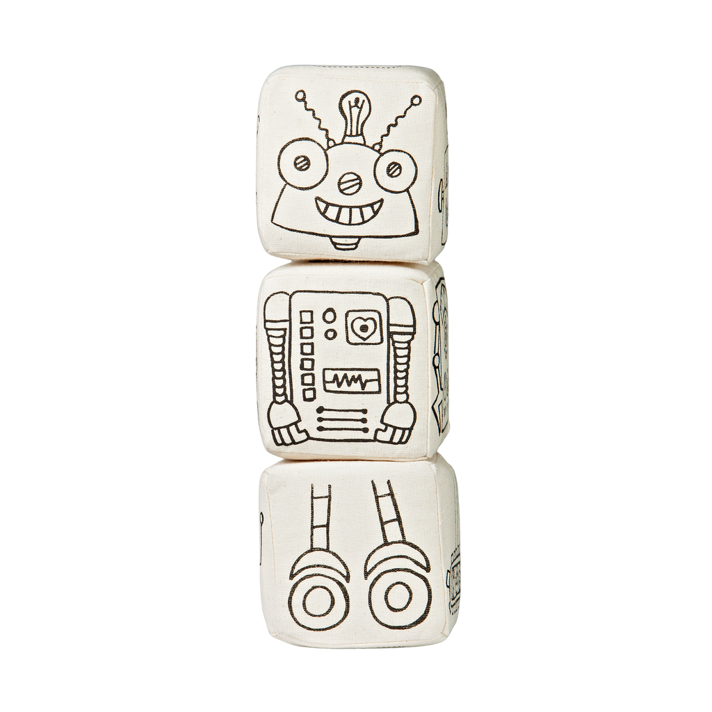 Kiboo Kids - Blocs magnétiques : Ensemble de coloriage robot