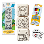 Kiboo Kids - Blocs Magnétiques : Ensemble de Coloriage Animaux