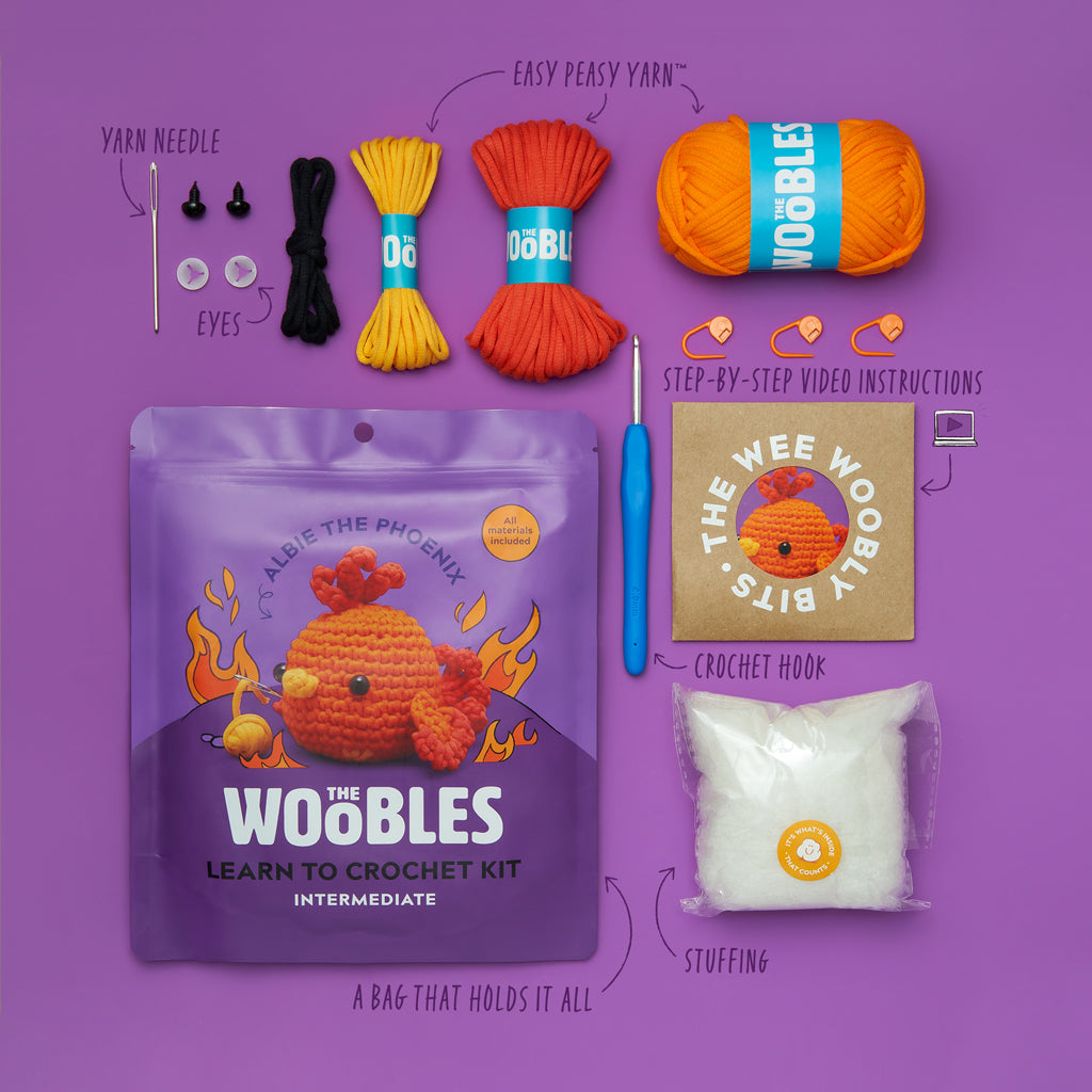 Kibakids - Albie the Phoenix Crochet Kit
