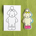Kibakids - Apple Glitter Sticker + Info Card
