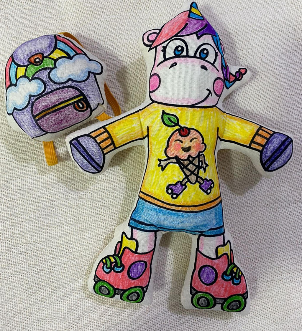 Kiboo Kids - Kit de Coloriage Licorne avec Sac à Dos Arc-en-ciel