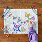Kibakids - colour your own placemat gift bundle