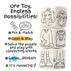 Kiboo Kids - Blocs Magnétiques : Ensemble de Coloriage Animaux
