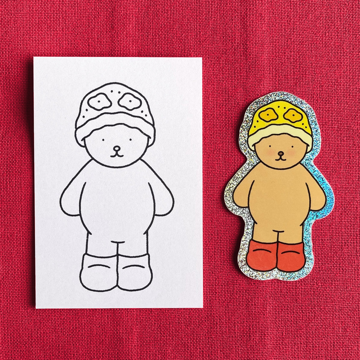 Kibakids - Kibakids Glitter Sticker + Info Card