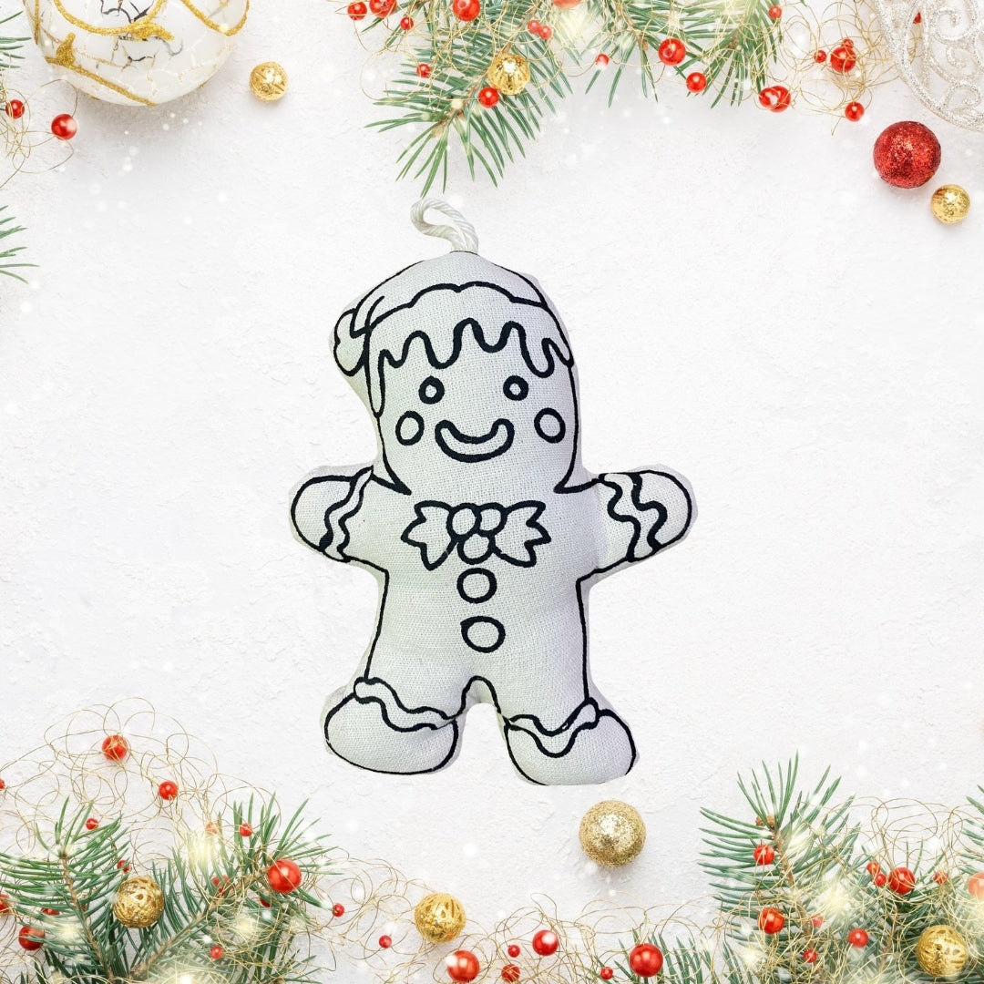 Kiboo Kids - Kit de coloriage d'ornement de Noël Bonhomme en pain d'épices