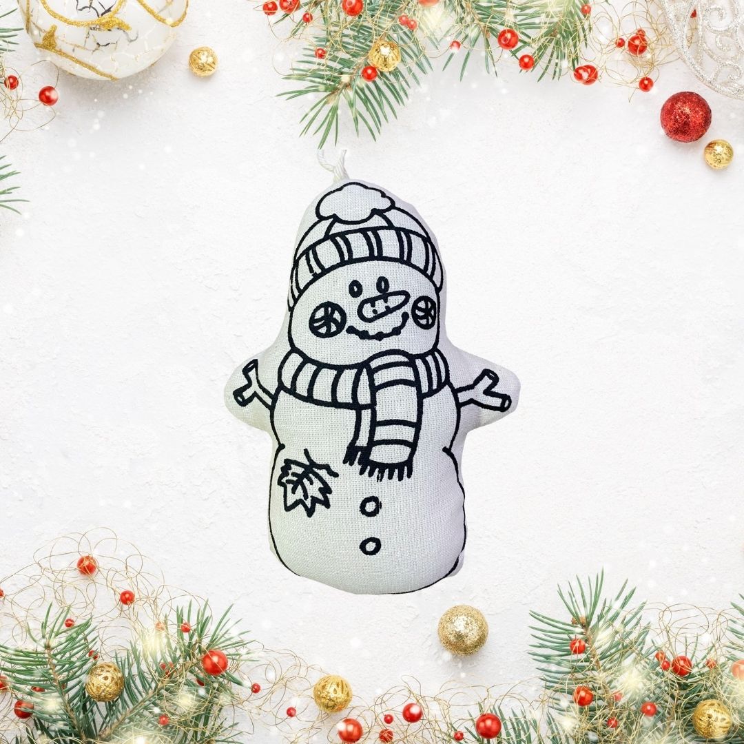 Kiboo Kids - Kit de coloriage d'ornement de Noël Bonhomme de Neige