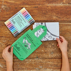 Kibakids - Garden, Grow, Eat! Reusable Colour-In Placemat for Kids