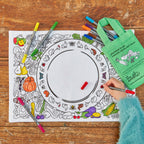 Kibakids - garden, grow, eat! placemat to go - party pack of 10