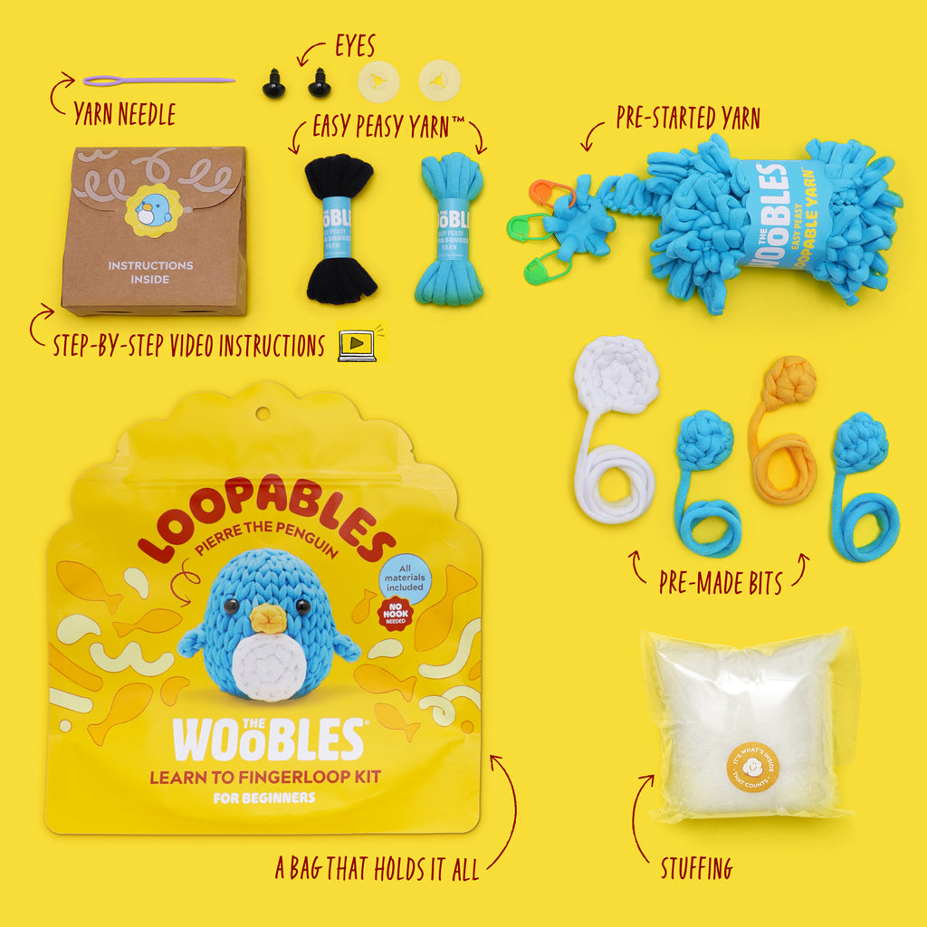 Kibakids - Pierre the Penguin Loopables Kit