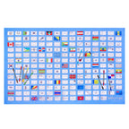 Kibakids - world flags tablecloth
