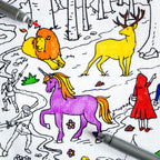 Kibakids - Fairytales & Legends Reusable Colour-In Placemat for Kids
