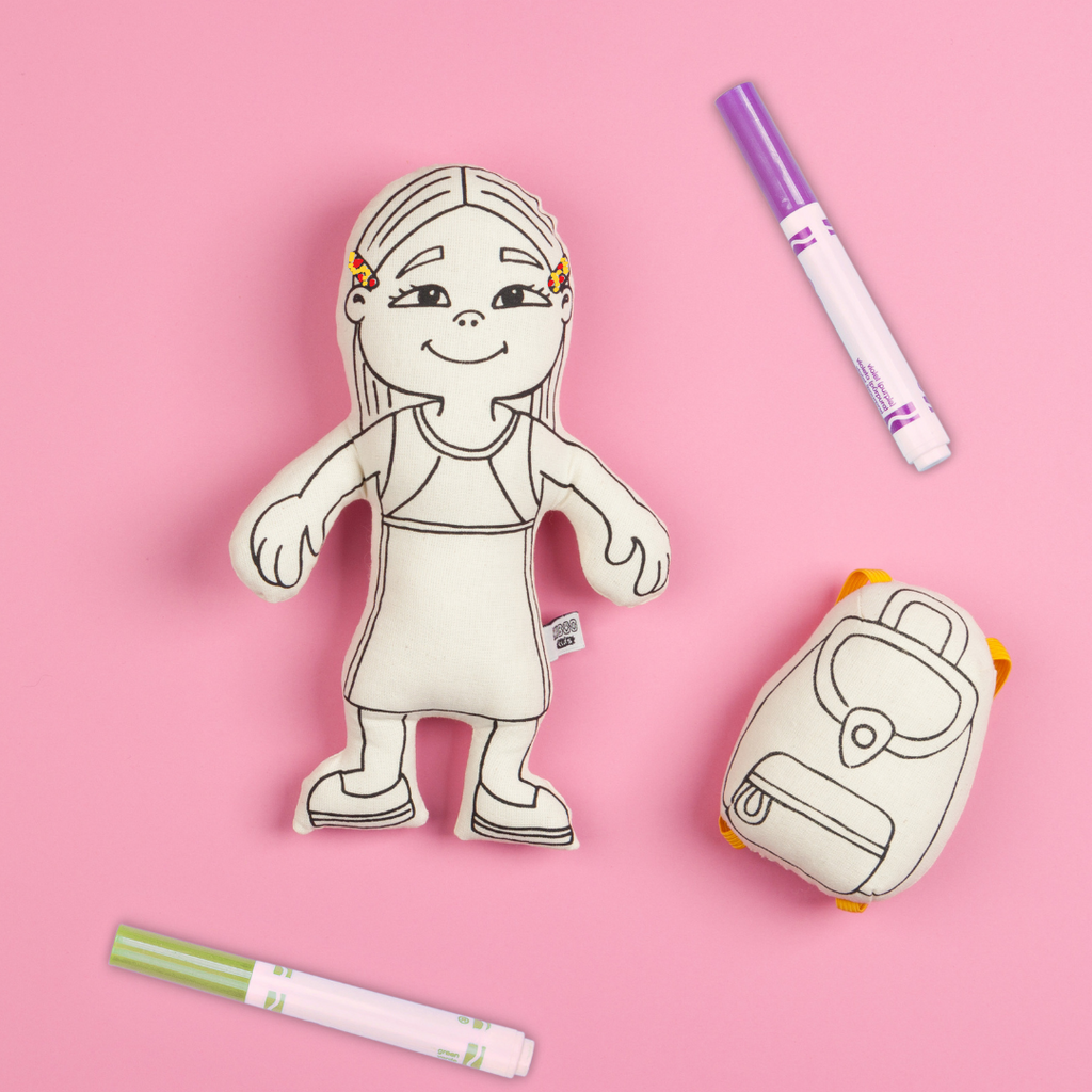 Kiboo Kids - Coffret de coloriage Fille aux cheveux longs