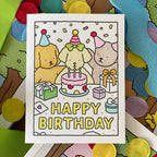 Kibakids - Happy Birthday Coloring Card