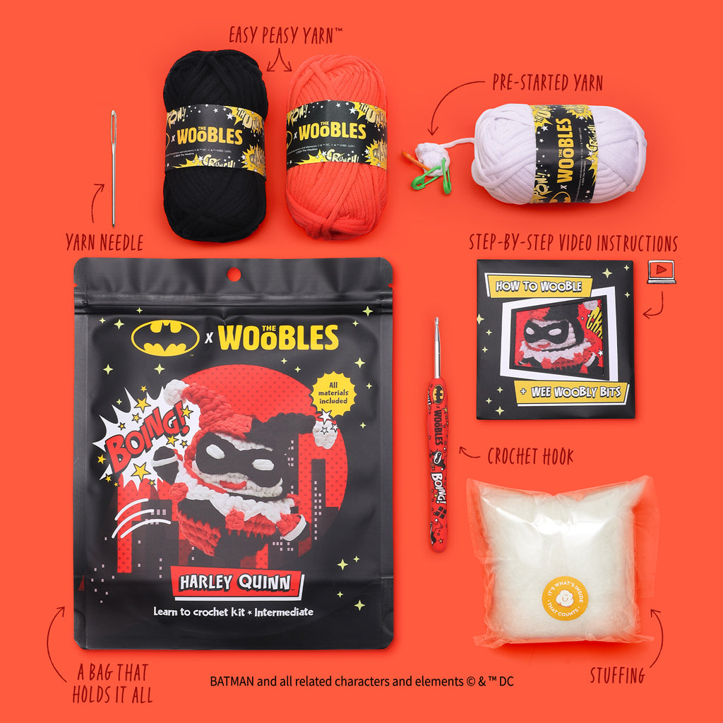 Kibakids - Harley Quinn™ Crochet Kit