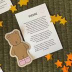 Kibakids - Pierre Glitter Sticker + Info Card