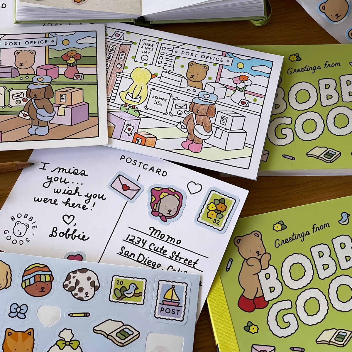 Kibakids - Postcard Coloring Book