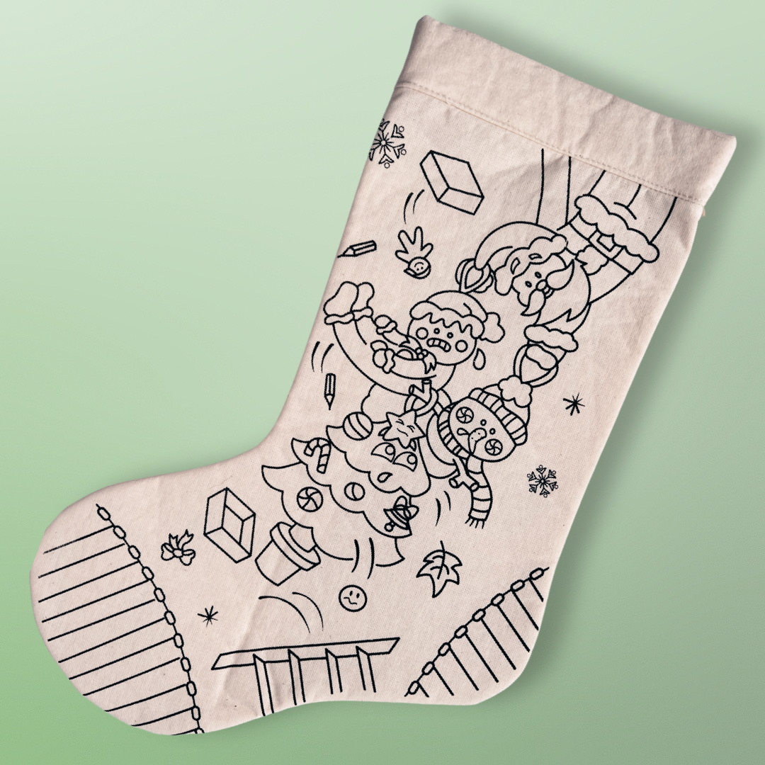 Kiboo Kids - Kit de coloriage Chaussette de Noël