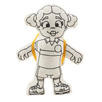 Kiboo Kids - Série Sport : Ensemble de Coloriage Fille Footballeuse avec Tresses