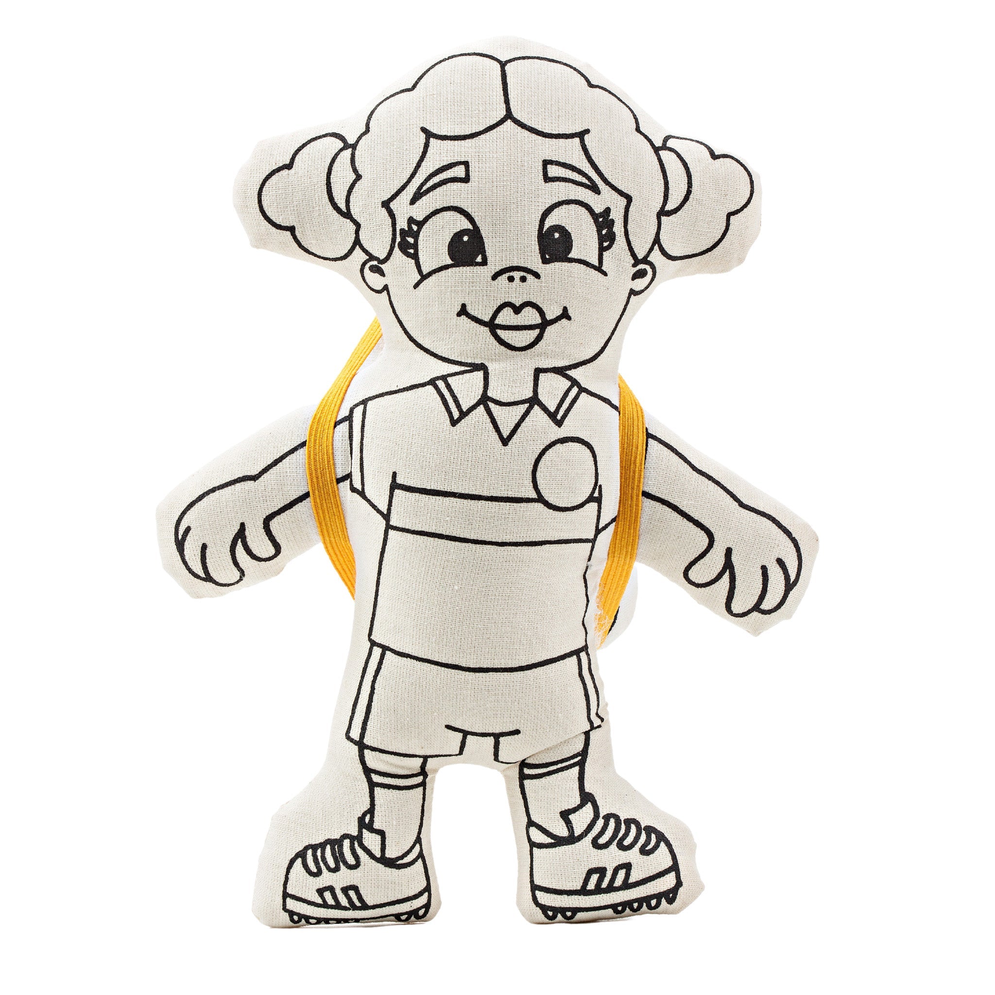 Kiboo Kids - Série Sport : Ensemble de Coloriage Fille Footballeuse avec Tresses
