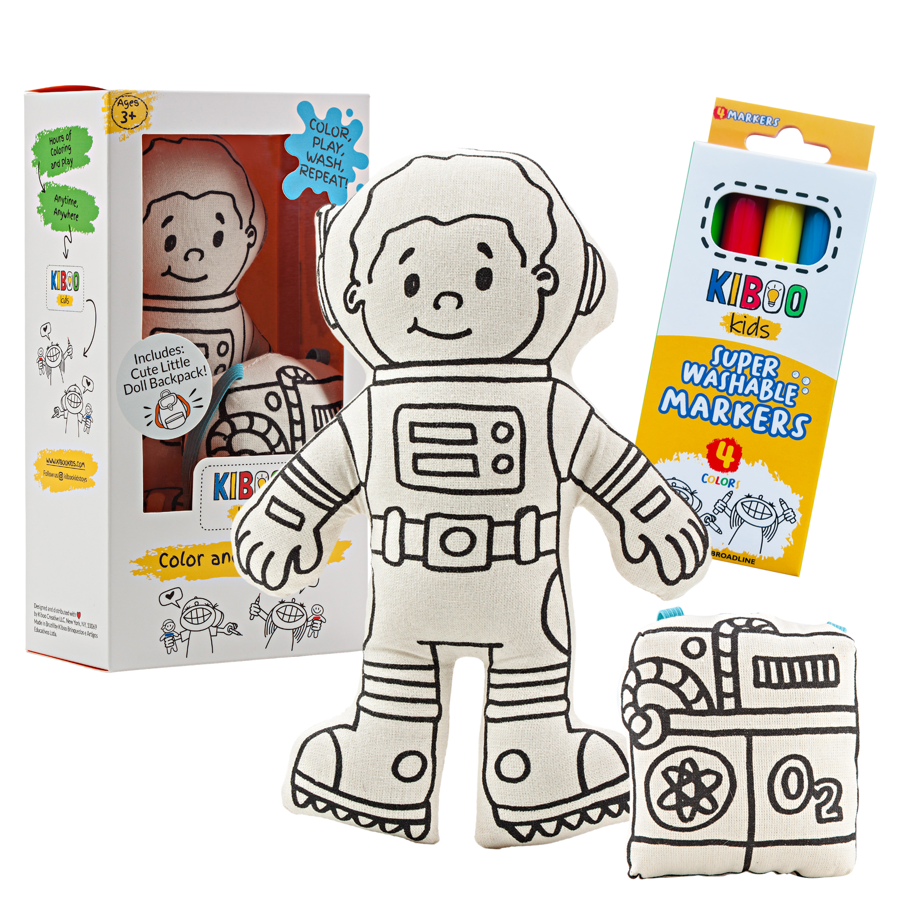 Kiboo Kids - Coffret de coloriage Astro Boy avec sac à dos spatial