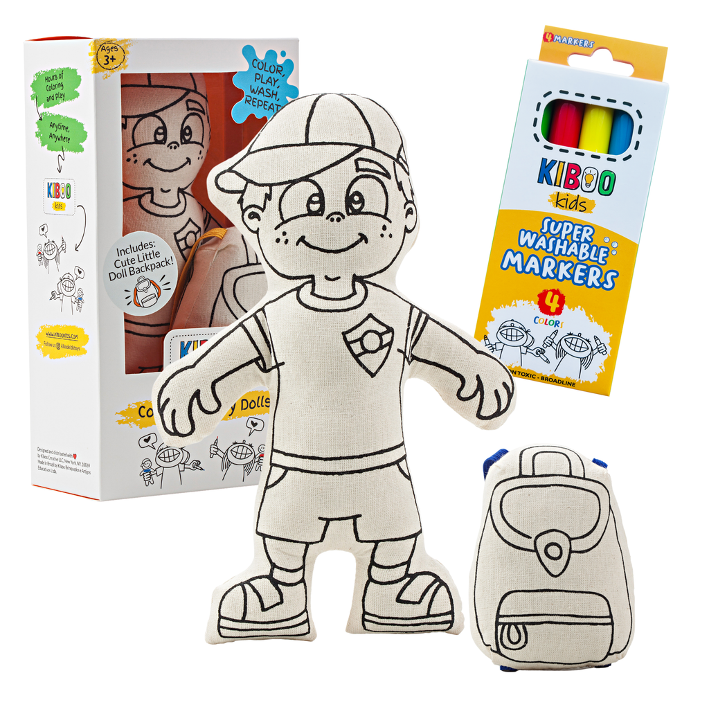 Kiboo Kids - Coffret de Coloriage Garçon avec Casquette