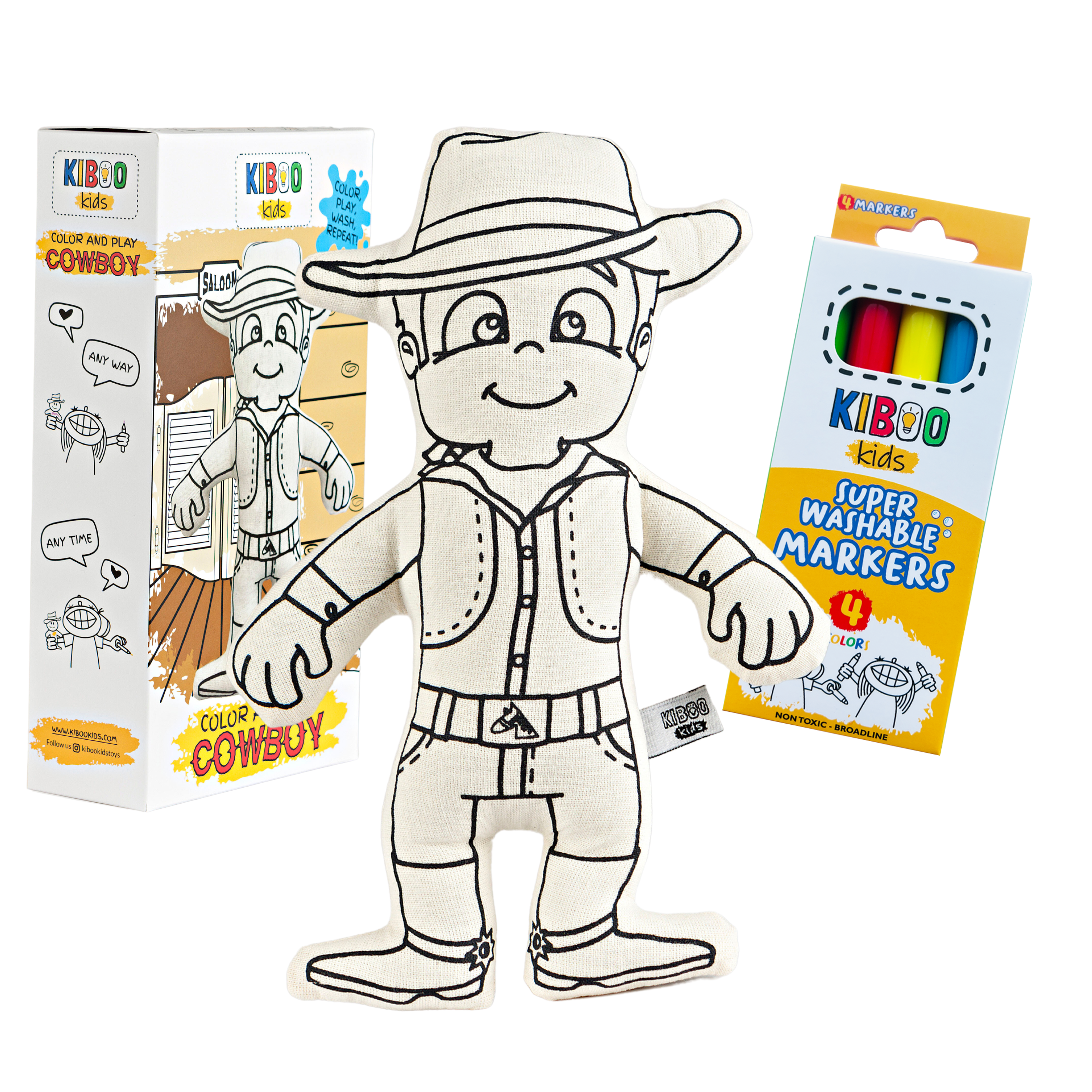 Kiboo Kids - Western Series : Coffret de coloriage Cow-boy