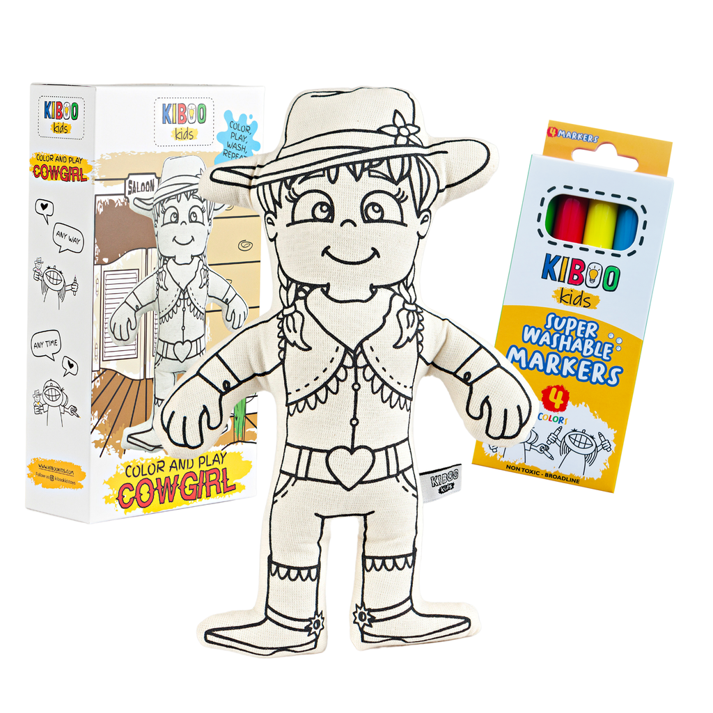Kiboo Kids - Série Western : Kit de Coloriage Cow-girl