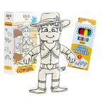 Kiboo Kids - Série Western : Kit de Coloriage Cow-girl