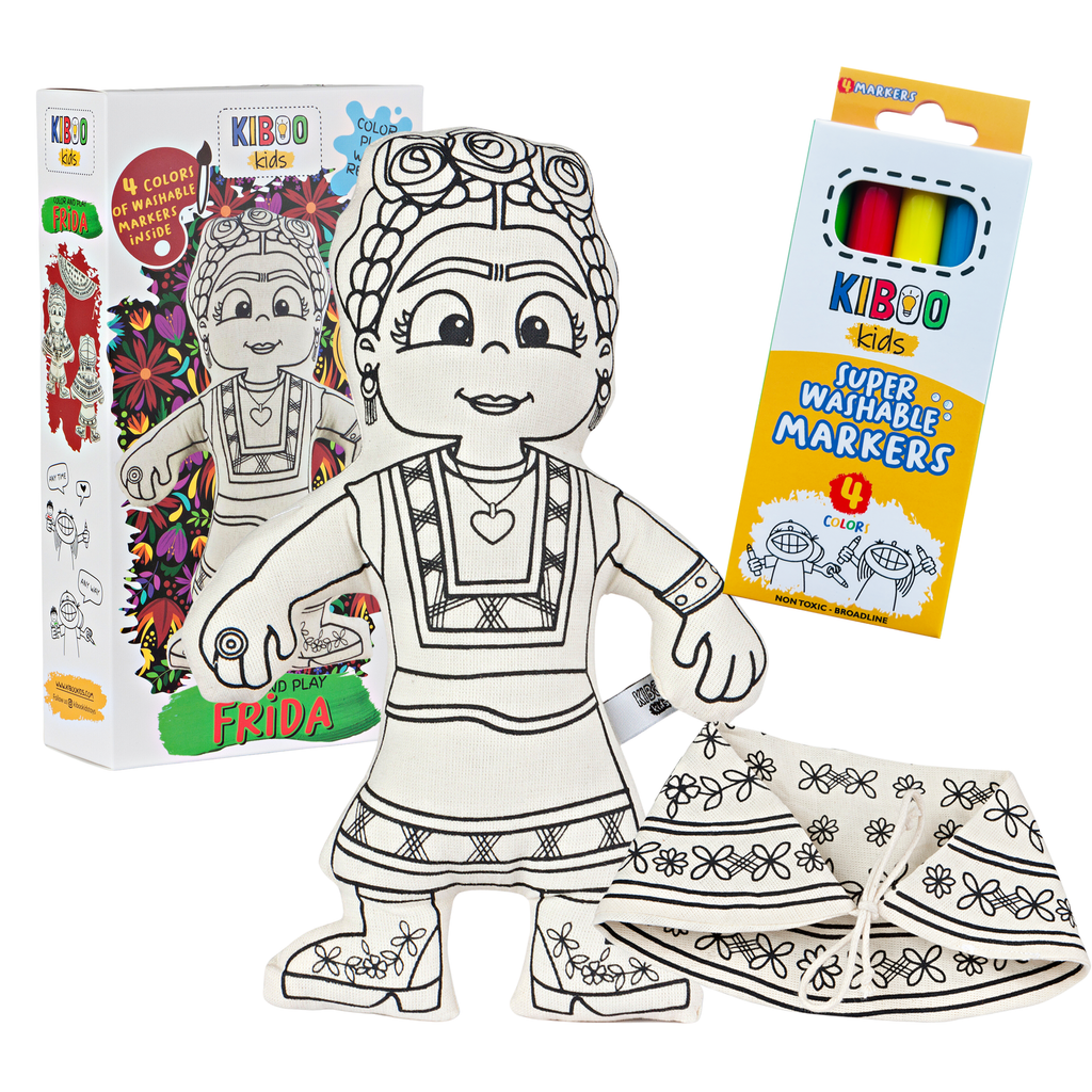 Kiboo Kids - Kit de coloriage Frida avec châle