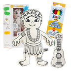 Kiboo Kids - Hula Boy avec Ukulélé Kit de Coloriage
