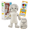 Kiboo Kids - Kit de coloriage Enfant aux cheveux raie sur le côté