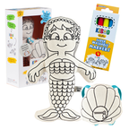 Kiboo Kids - Kit de Coloriage Sirène avec Sac à Dos Coquillage