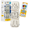 Kiboo Kids - Blocs magnétiques : Ensemble de coloriage robot