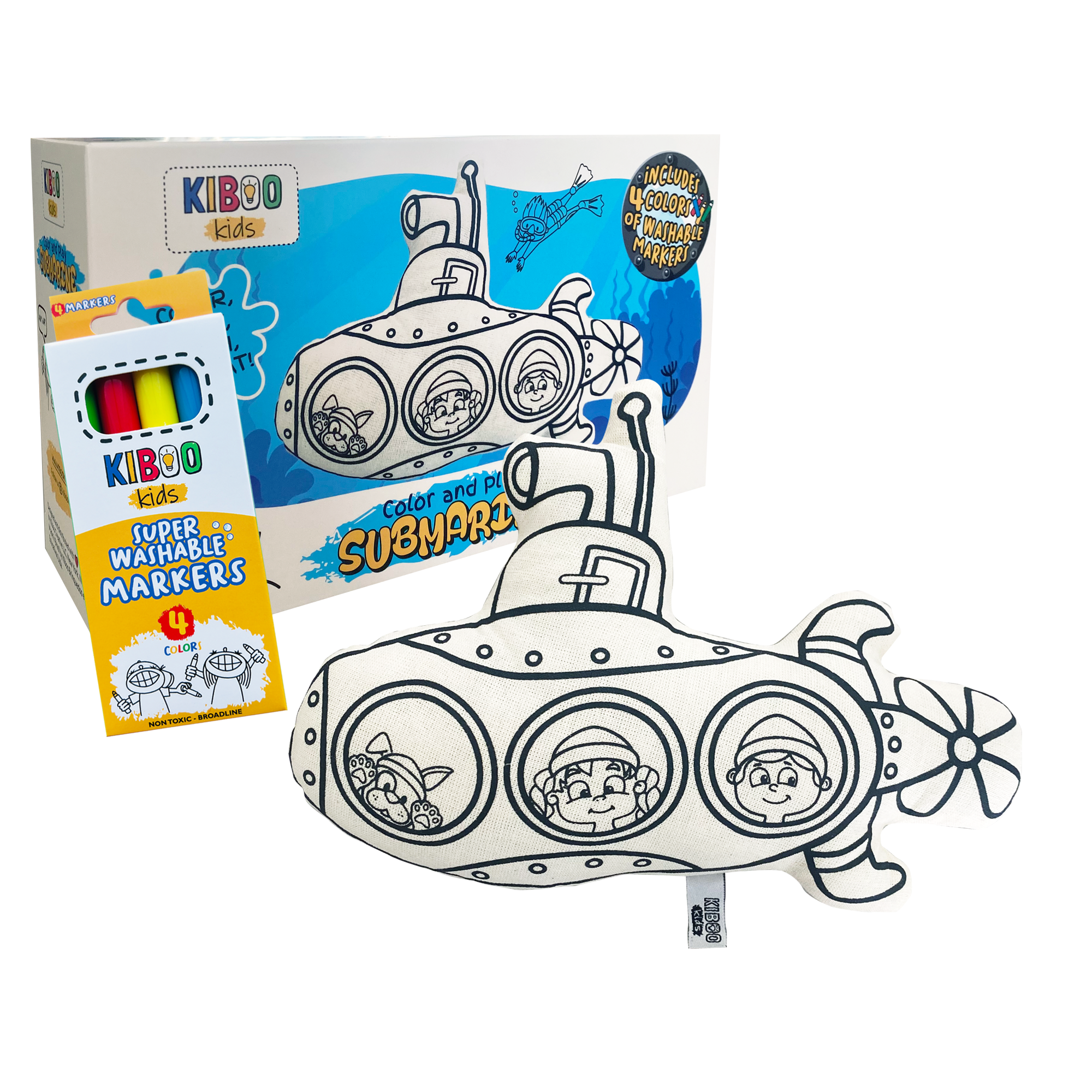 Kibakids Kids - Coffret de coloriage sous-marin