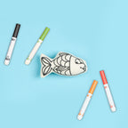Kiboo Kids - Kit de coloriage Trio Vie marine - Étoile de mer, tortue et poisson