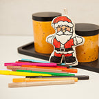 Kiboo Kids - Duo de décorations de Noël - Kit de coloriage Père Noël et sapin