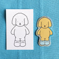 Kibakids - Momo Glitter Sticker + Info Card