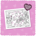 Kibakids - Digital Download • Mother’s Day Coloring Page