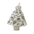 Kiboo Kids - Duo de décorations de Noël - Kit de coloriage Père Noël et sapin