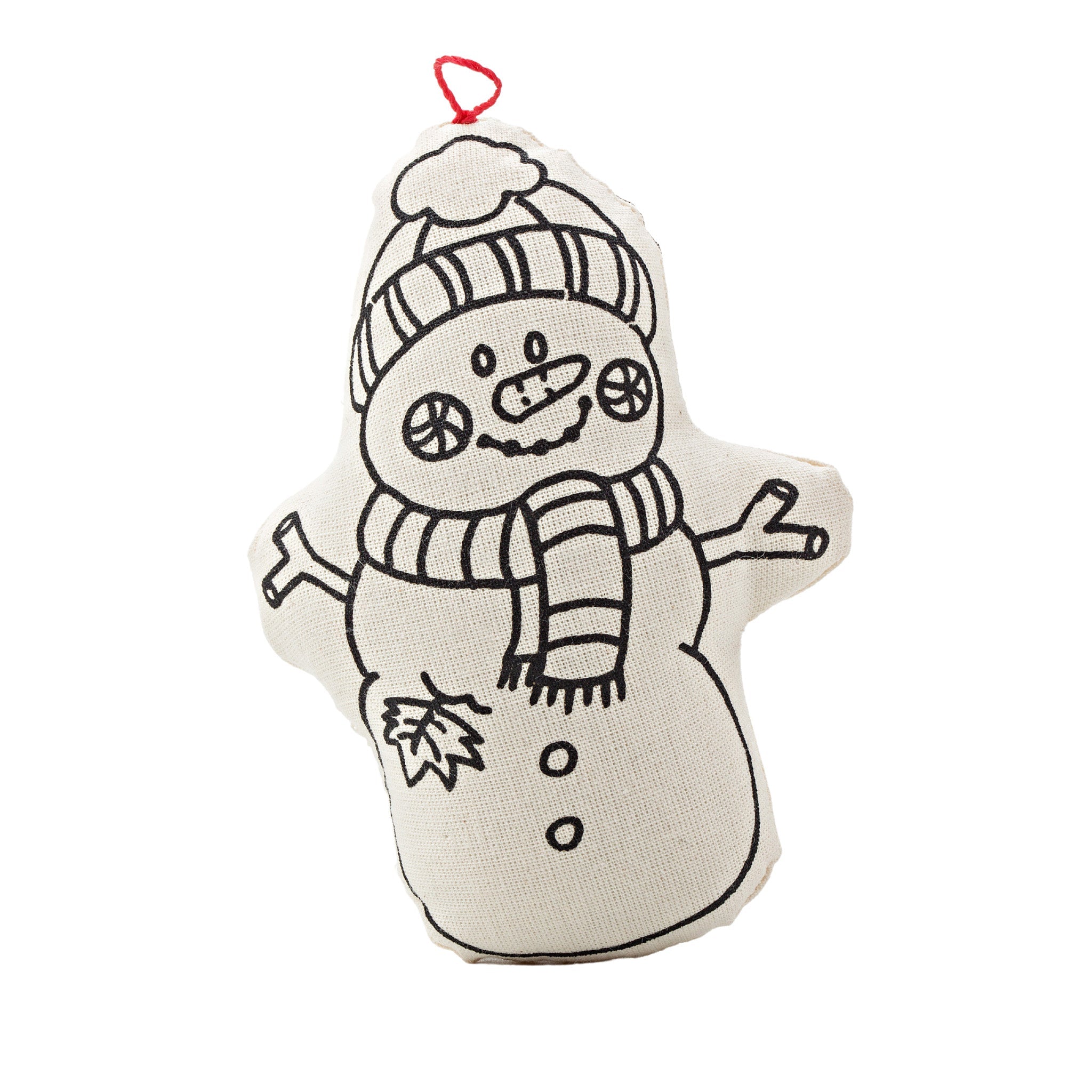 Kiboo Kids - Duo de décorations de Noël - Ensemble de coloriage Bonhomme de pain d'épices et Bonhomme de neige