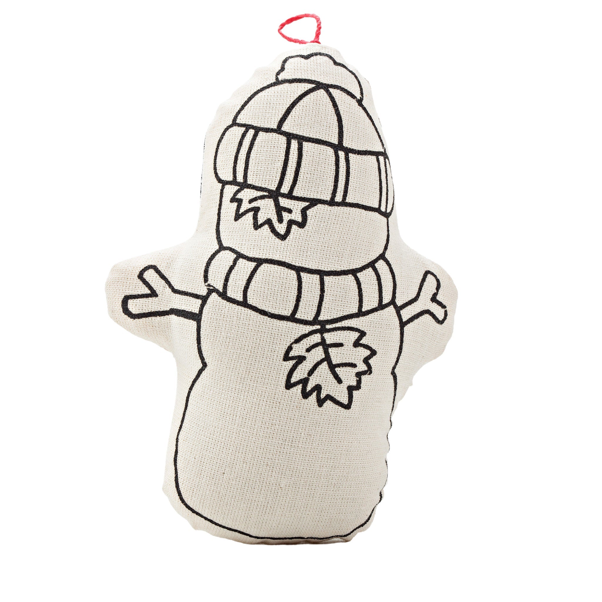 Kiboo Kids - Duo de décorations de Noël - Ensemble de coloriage Bonhomme de pain d'épices et Bonhomme de neige